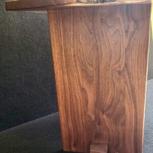 Handmade Live Edge Walnut Chess Table