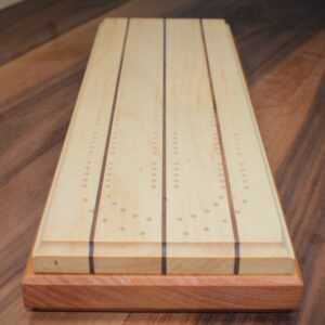 Handmade Mapple Cherry Cribbage Board