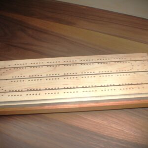 Handmade Mapple Cherry Cribbage Board