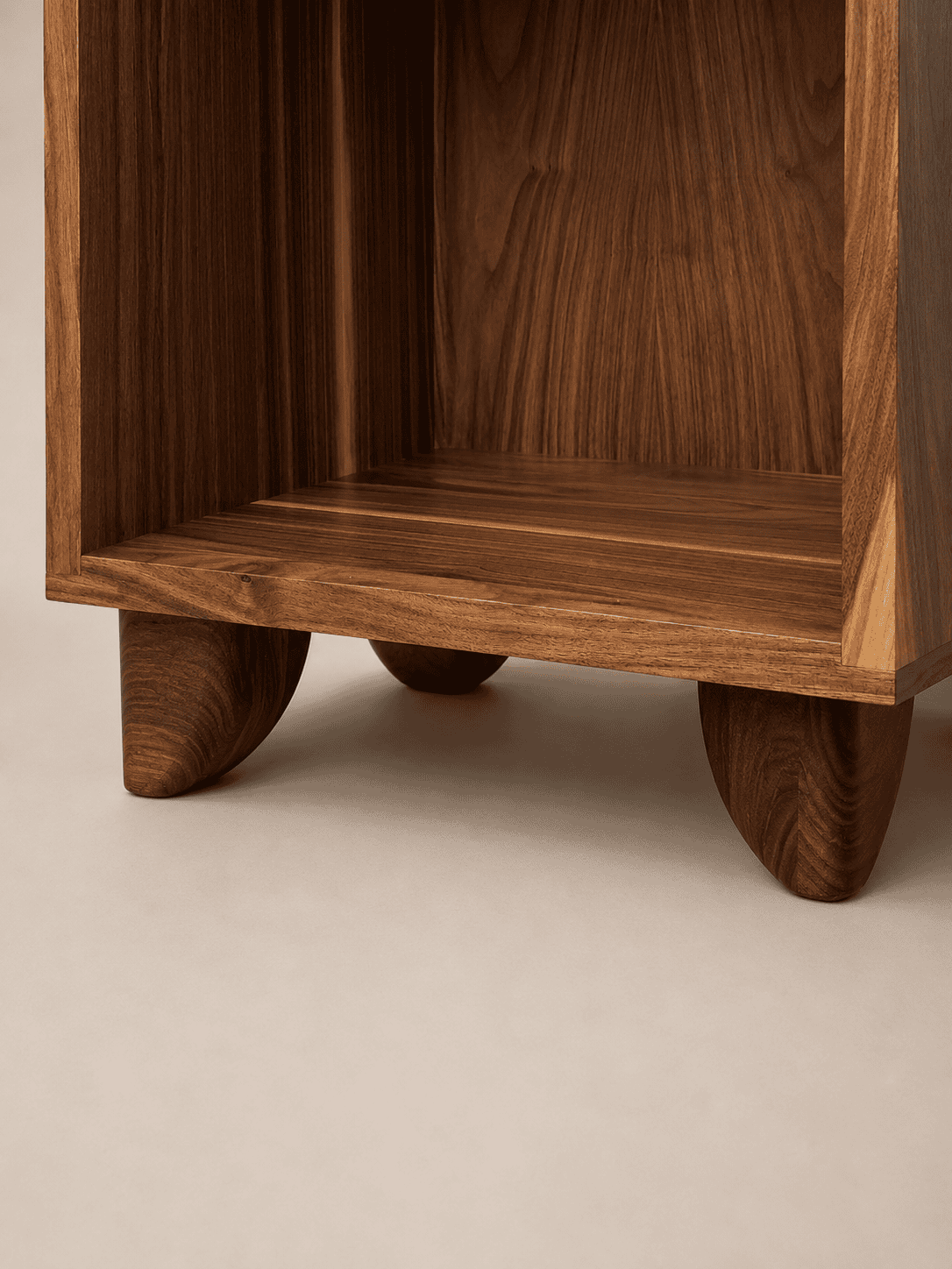 Custom Solid Walnut Nightstand - Image 5