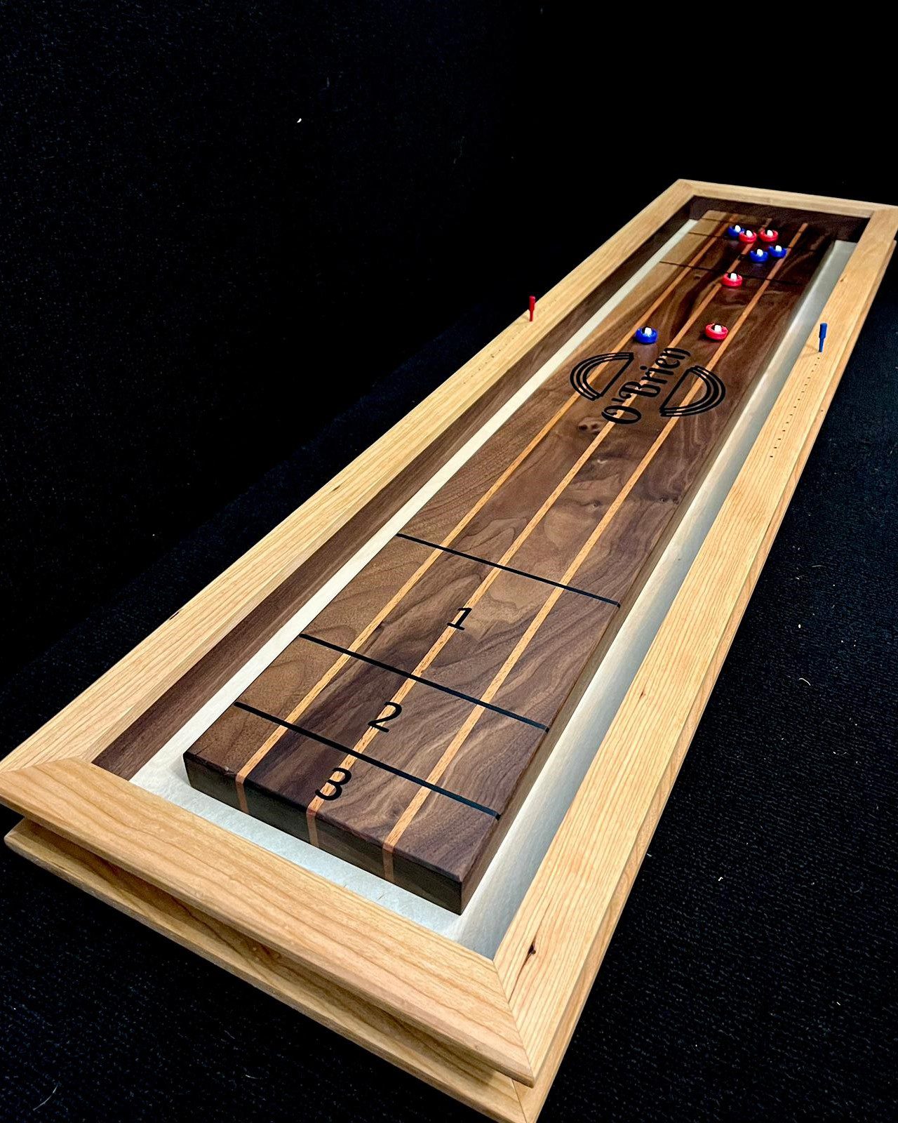 Walnut & Cherry Tabletop Shuffleboard