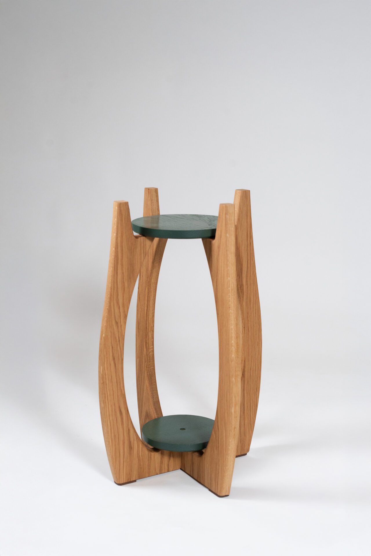 Modern White Oak Indoor Planter Stand