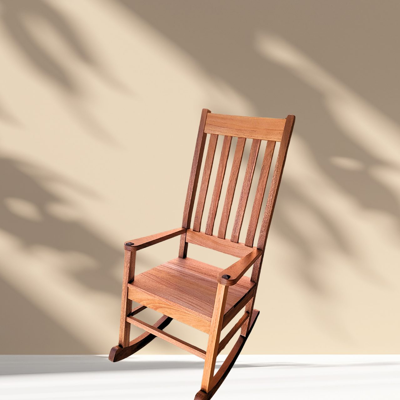 Mahogany Wood Rocking Chair